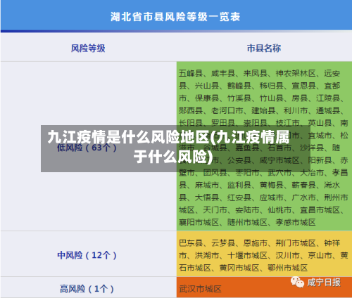 九江疫情是什么风险地区(九江疫情属于什么风险)-第2张图片