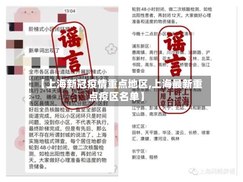 【上海新冠疫情重点地区,上海最新重点疫区名单】