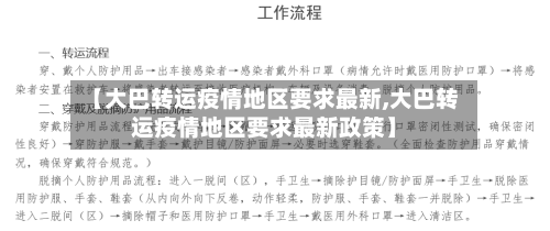 【大巴转运疫情地区要求最新,大巴转运疫情地区要求最新政策】-第2张图片