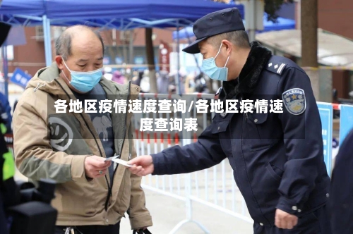 各地区疫情速度查询/各地区疫情速度查询表-第1张图片
