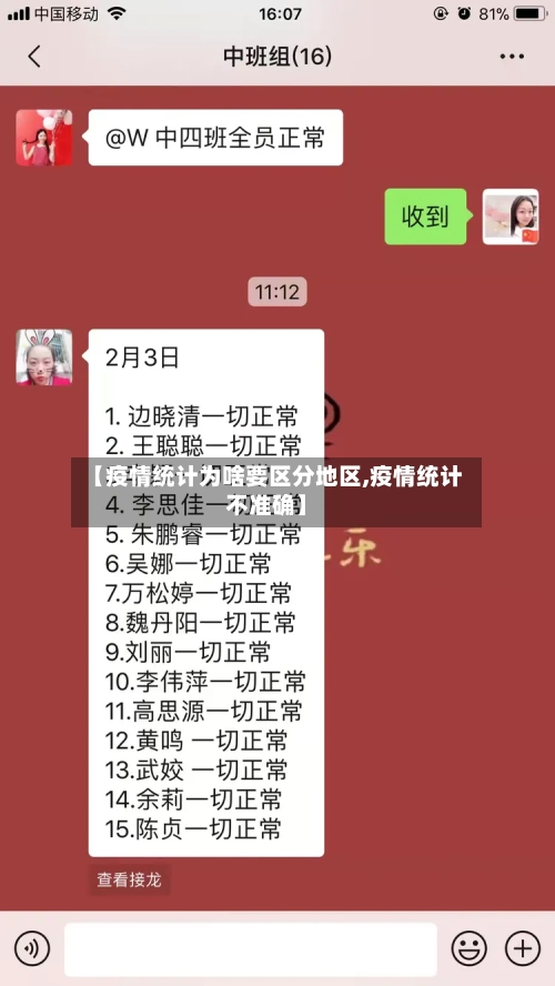 【疫情统计为啥要区分地区,疫情统计不准确】