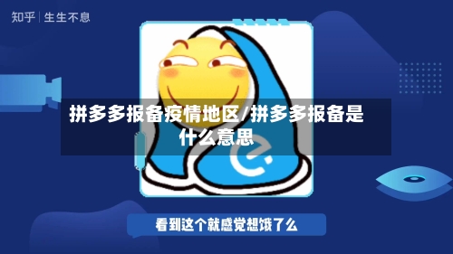 拼多多报备疫情地区/拼多多报备是什么意思-第3张图片