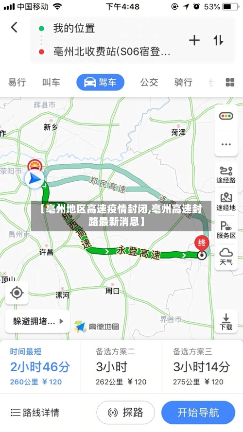 【亳州地区高速疫情封闭,亳州高速封路最新消息】-第3张图片