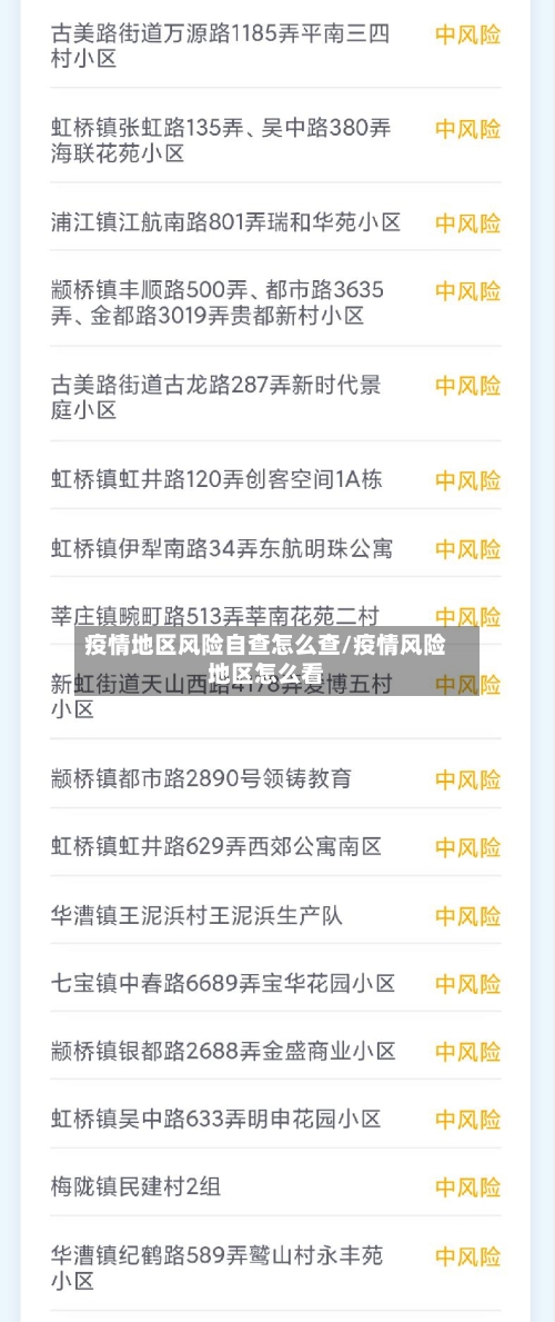 疫情地区风险自查怎么查/疫情风险地区怎么看